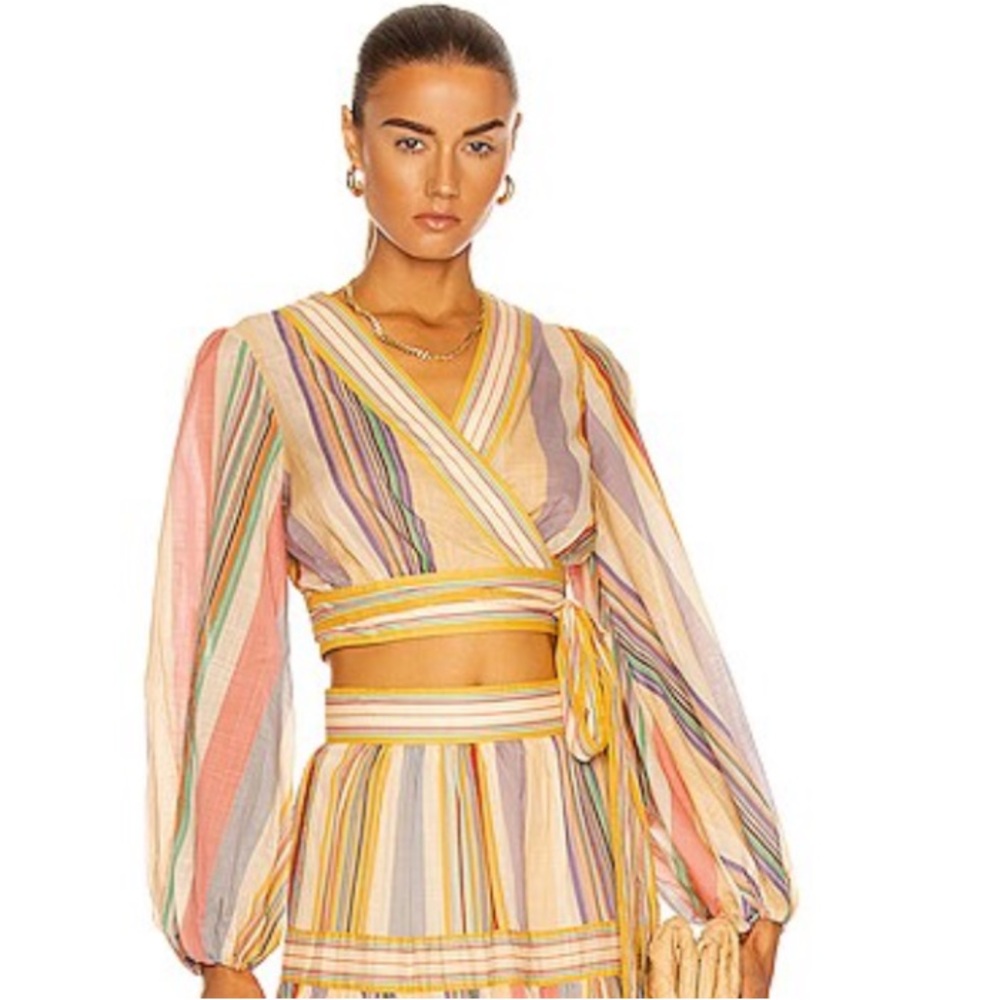 NWT Zimmermann Mae Wrap Crop Blouse